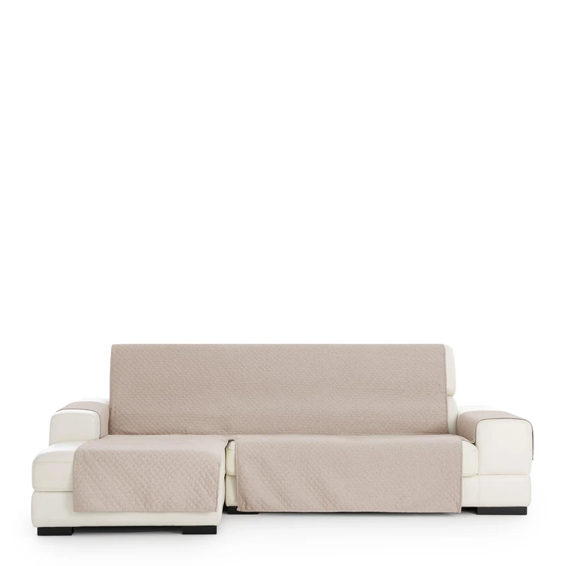 Eysa Practical Chaise Longue Cover Argento 290 cm., Color 11/Beige, Left Front View