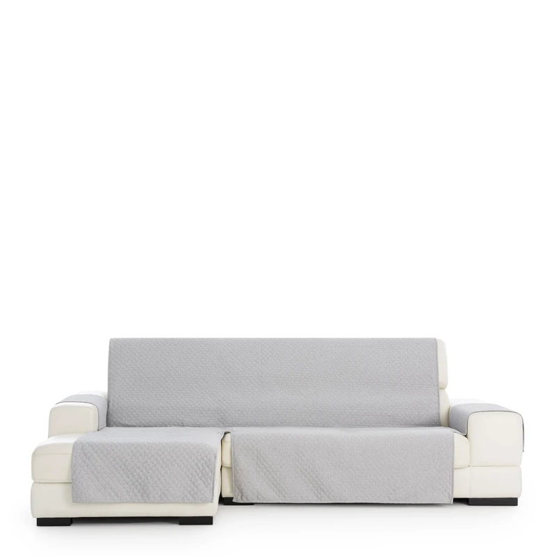 Eysa Practical Chaise Longue Cover Argento 290 cm., Colour 06/Grey, Left Front View