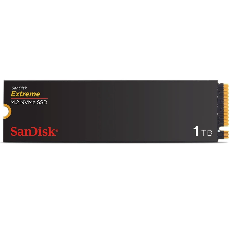 SanDisk Extreme 1TB M.2 NVMe SSD, Internal SSD, PCIe Gen4, up to 5150 MB/s read speeds, M.2 2280, nCache Technologie, 5 Year Warranty