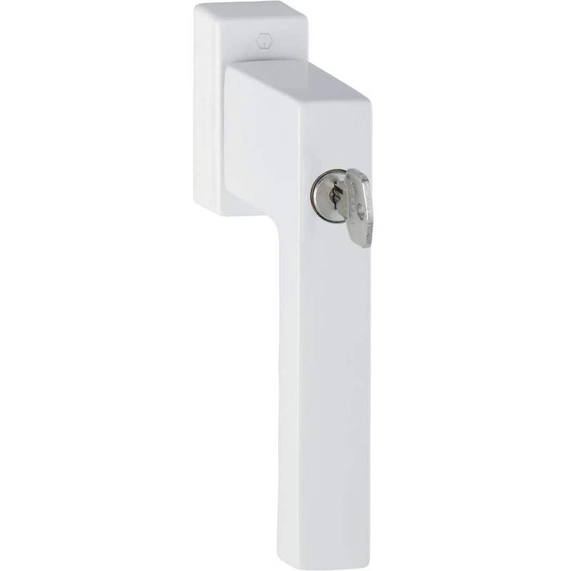 HOPPE 3938037 Fenstergriff Sperrzylinder 7x37 mm, Weiss Window Handle Toulon Locking Cylinder TBT, VK 7 x 37 mm, White - Image 1