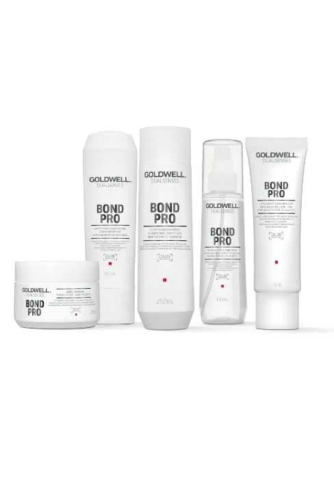 Goldwell Dualsenses Bond Pro, Fortifying Conditioner, Treatment Masque, Repair & Structure Spray, Day & Night Bond Booster, Bundle