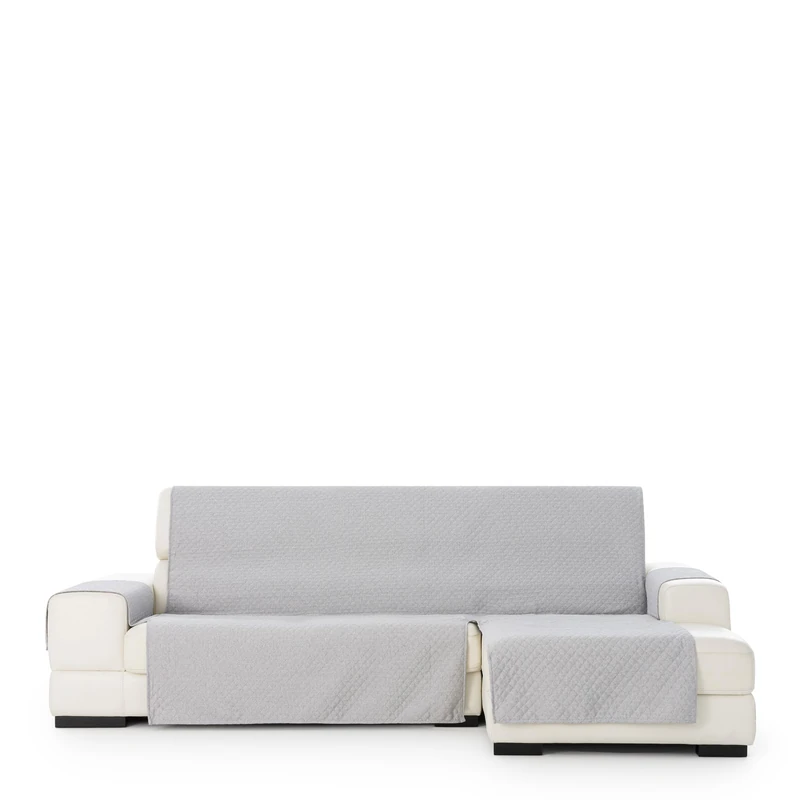 Eysa Practical Chaise Longue Cover Argento 290 cm