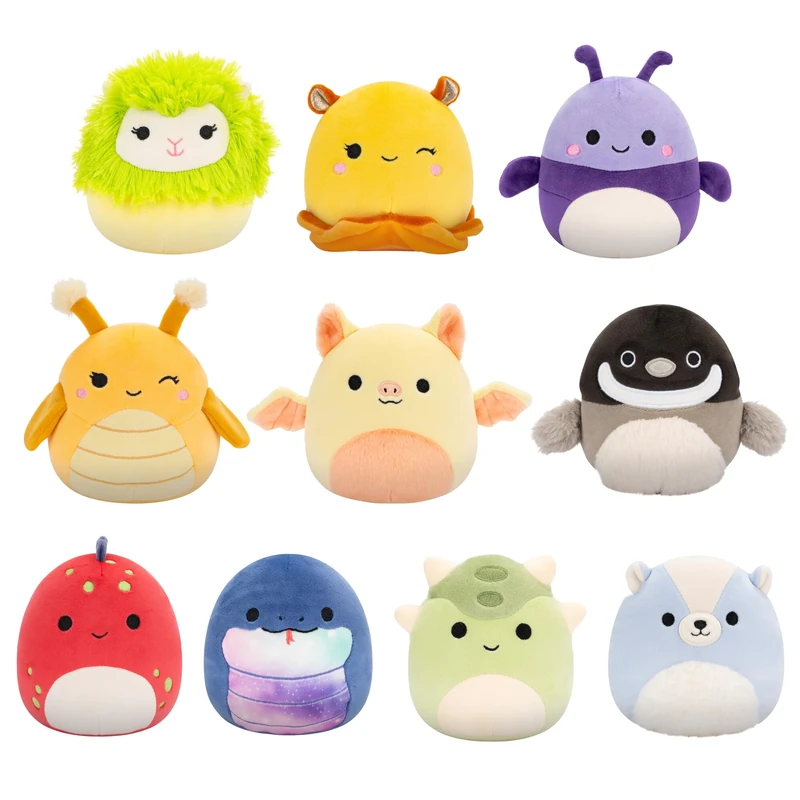 Squishmallows Original 5-Inch 10-Pack – Axel, Bijan, Cavaleri, Dolan, Gertrude, Greer, Herman, Meghan, Nolan, Sol – Official Jazwares Plush (Little)