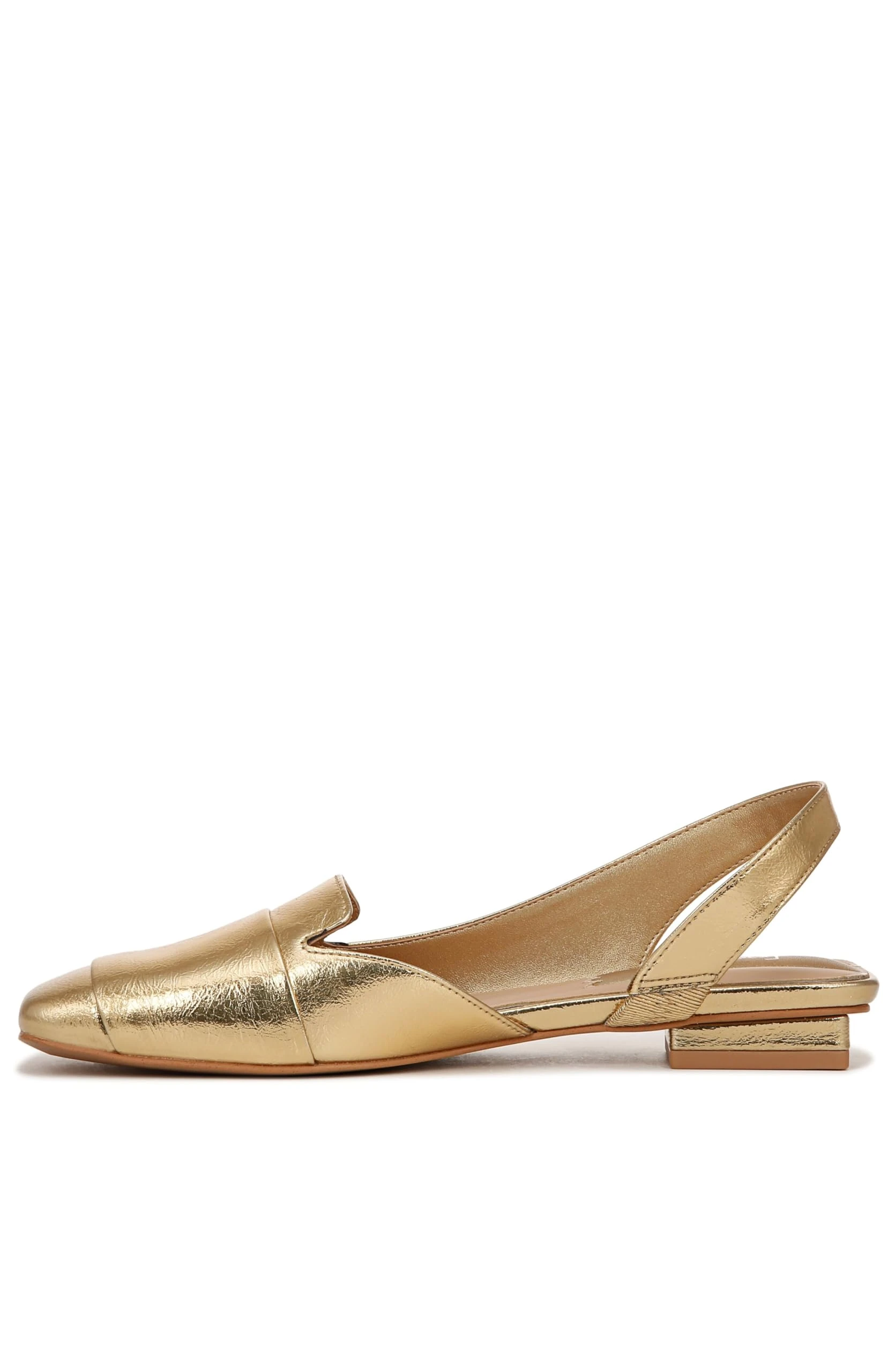 Franco Sarto Women’s Tegan Slingback Ballet Flats, Gold Metallic, 7 UK
