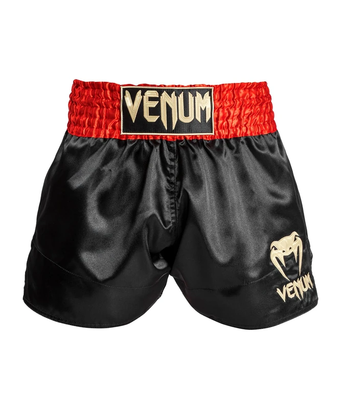 Venum, Classic Muay Thai Shorts, Men's, M, Red/Black/Gold