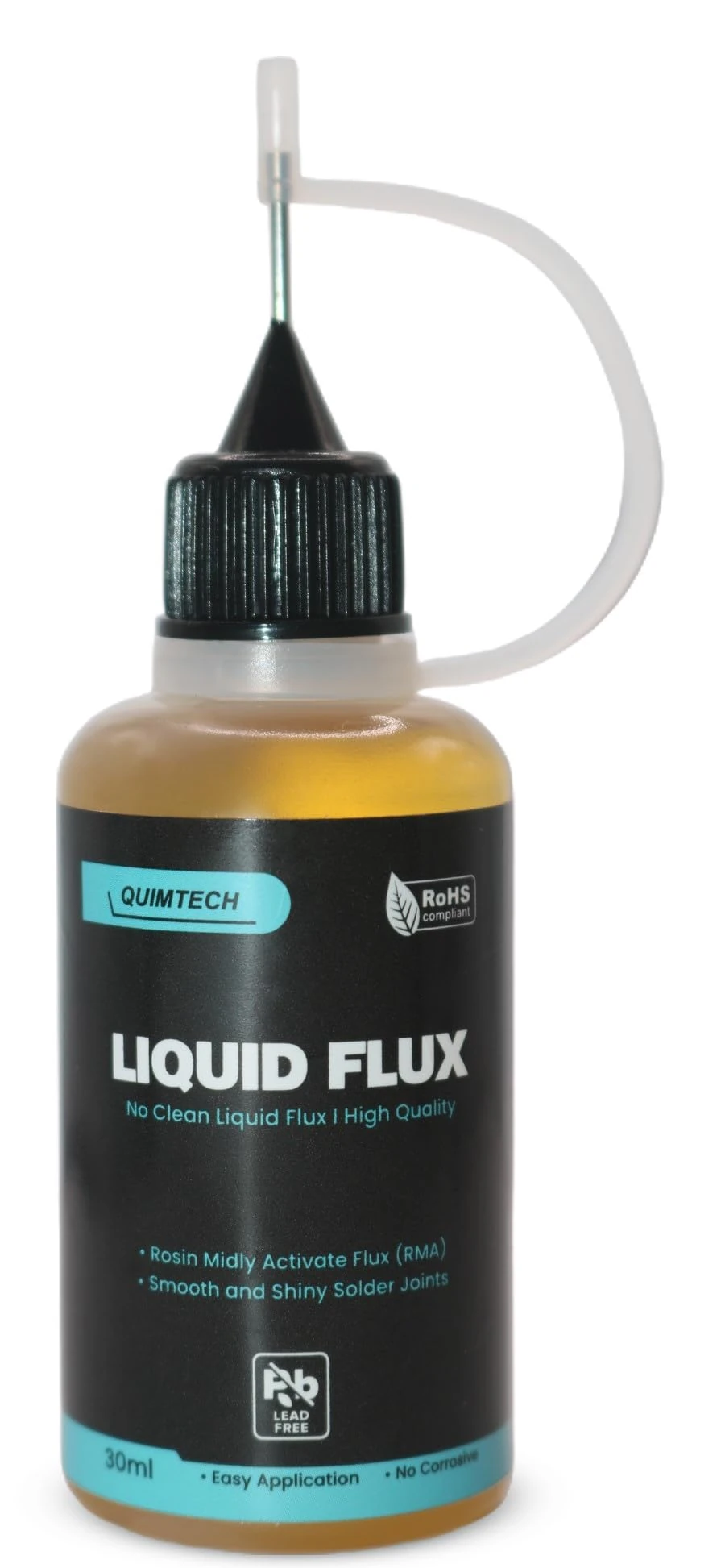 QUIMTECH Liquid Solder Flux (30 ml) I Liquid Solder Flux I Soldering Flux I Electrical Solder I No Clean Liquid Flux I Rosin Flux I Soldering Flux for Electronics I Lead Free Liquid Solder I