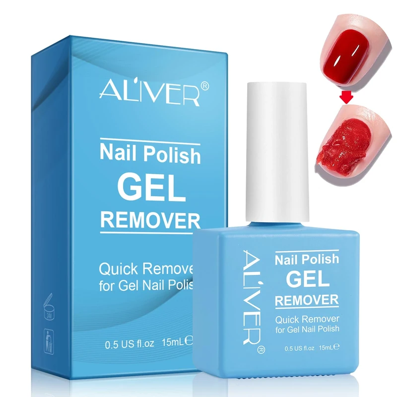 Gel Nail Polish Remover, Gel Polish Remover for Nails, Fast Nail Polishs Remover - Removes Gels Nail Polish within 2-4 Minutes, 15ml