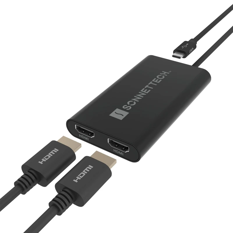SoNNeT DisplayLink USB-C to Dual 4K 60Hz HDMI Adapter - Image 1