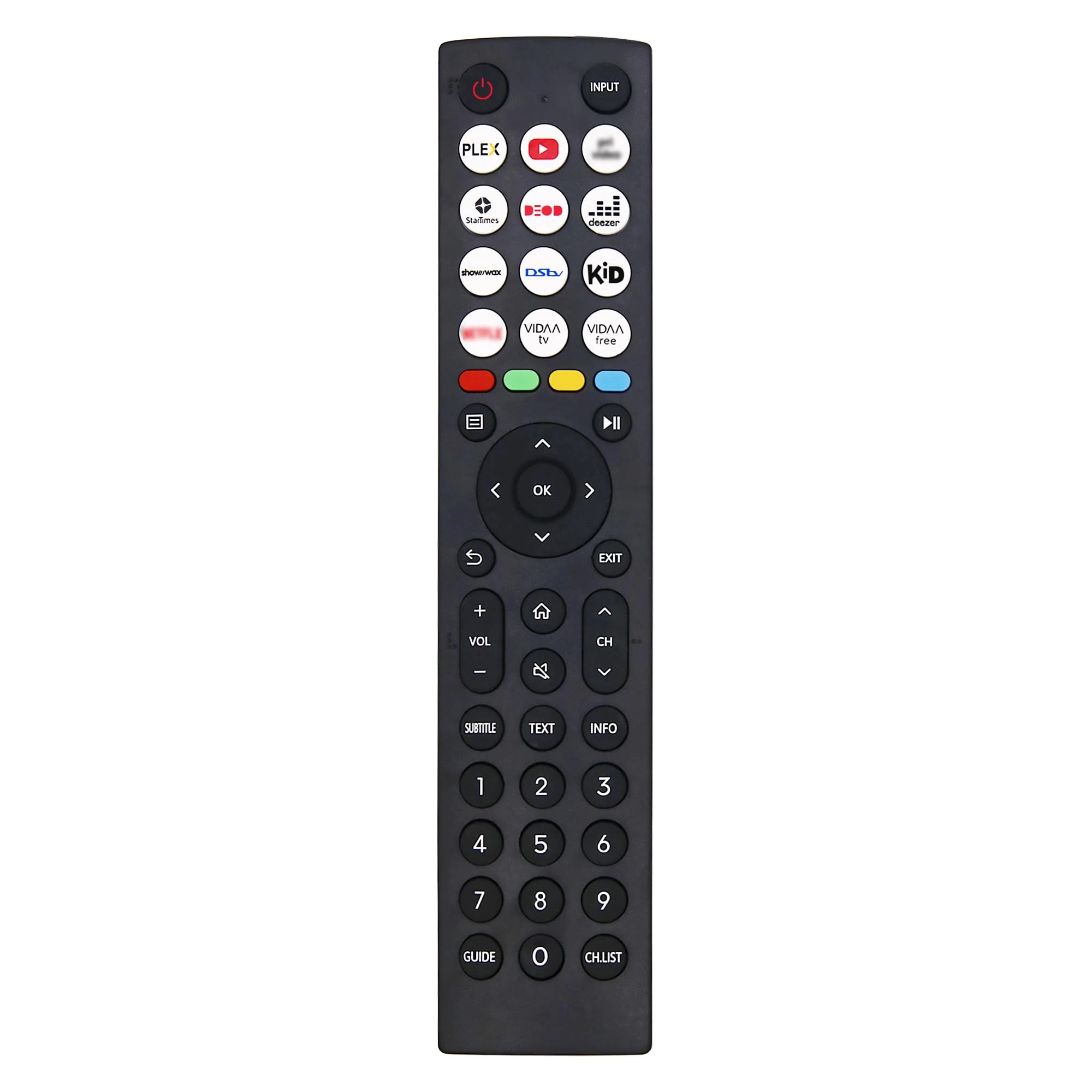 NEW Replacement Hisense TV Remote Control for VIDAA LED Smart TVs 43A7300F 50A7300F 65A7300FTUK, No Setup Required Universal Hisense TV Remote