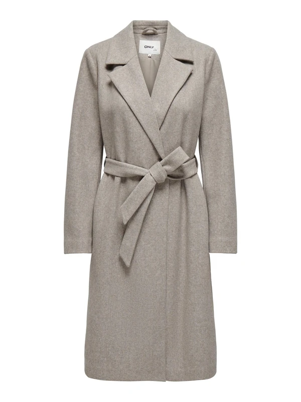 ONLY Women's Onlalvilda Life Wrap Coat OTW Coat, Simply Taupe, XS