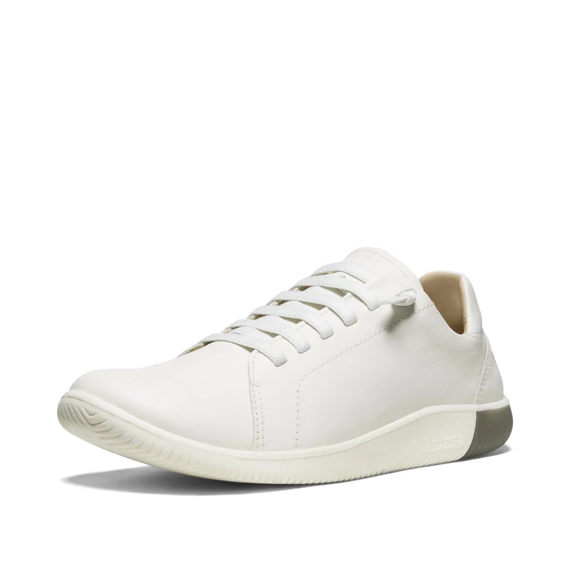 KEEN Men's KNX Lace Up Lightweight Flexible Sneakers, Star White/Star White, 7