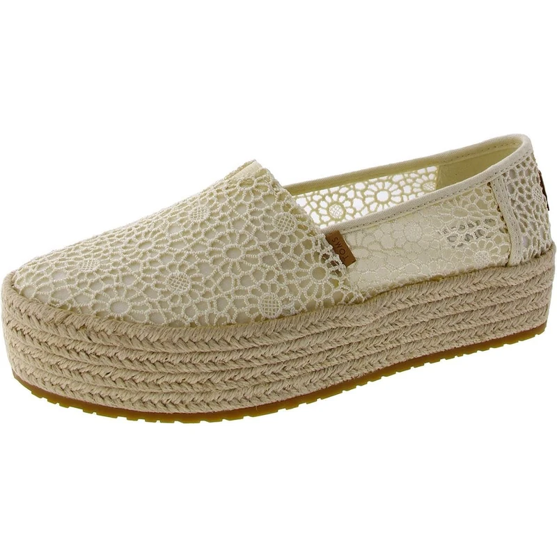 TOMS Women's 10020691 Sneaker, Natural Moroccan Crochet, 6.5 UK - Image 1