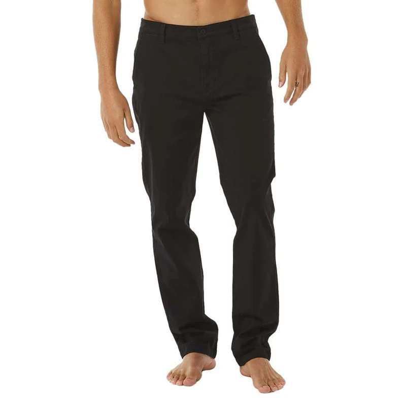RIP CURL Men's Classic Surf Chino Pants Casual, Black, 30