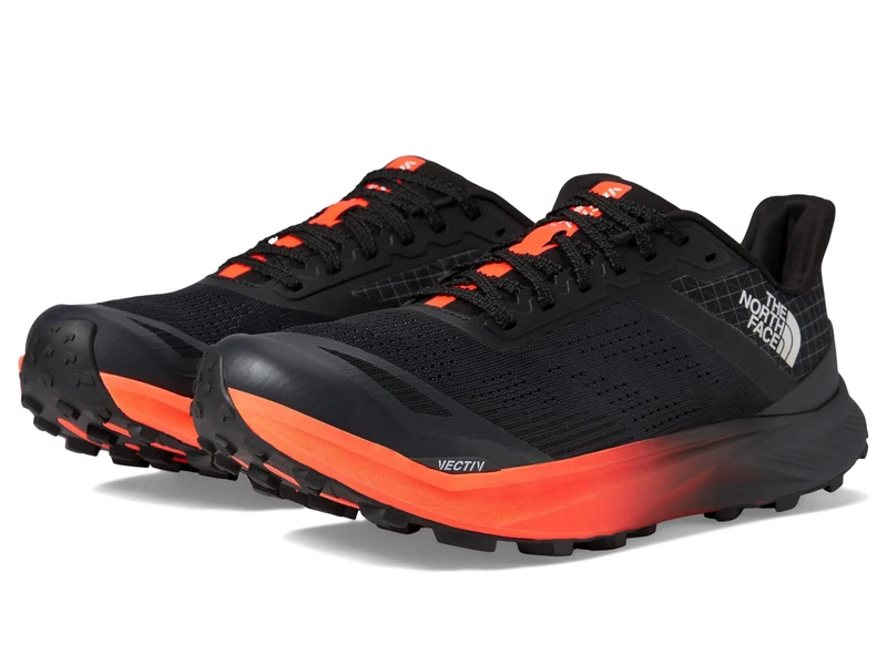 The North Face Vectiv Infinite 2 Trail Running Shoe Asphalt Grey/Vivid Flame 6.5