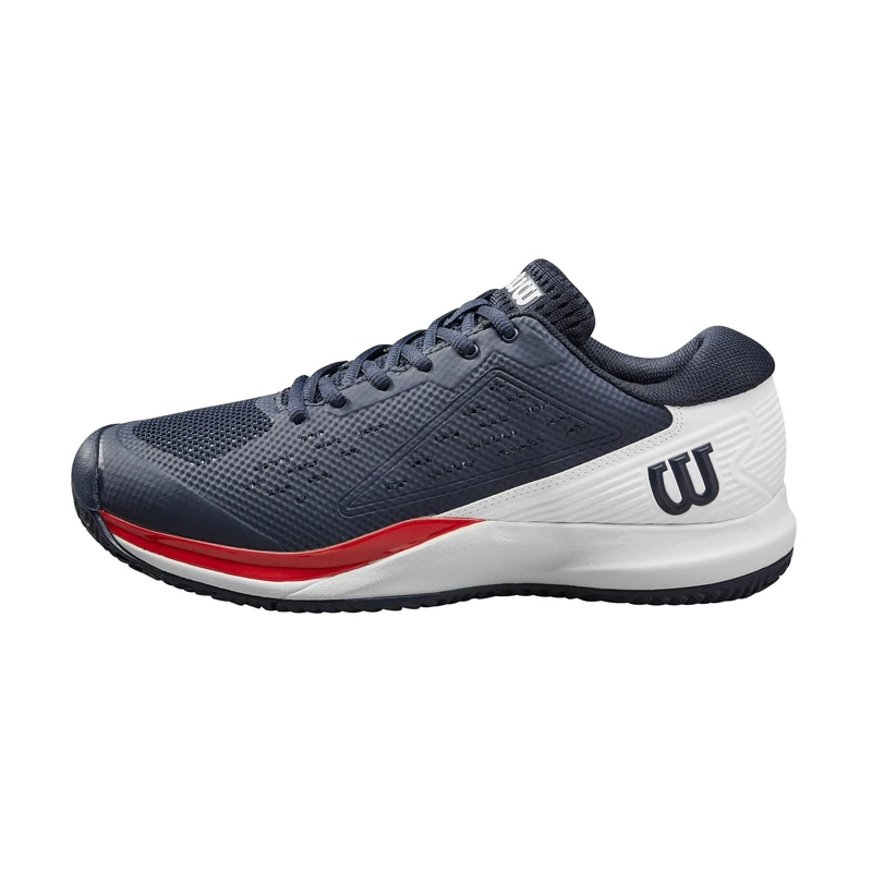 Wilson Rush Pro Ace Tennis Shoe, Men's, Size 8.5, Navy Blazer/White/Infrared