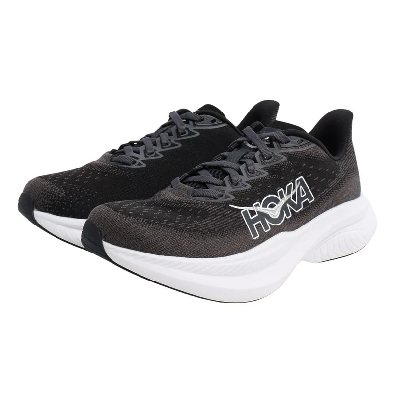HOKA ONE ONE 1147810-BWHT Mach 6 Women Black/White UK 6