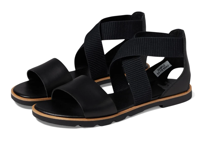 Sorel Women's Ella lll Sandals, Black, Black, 6.5 UK
