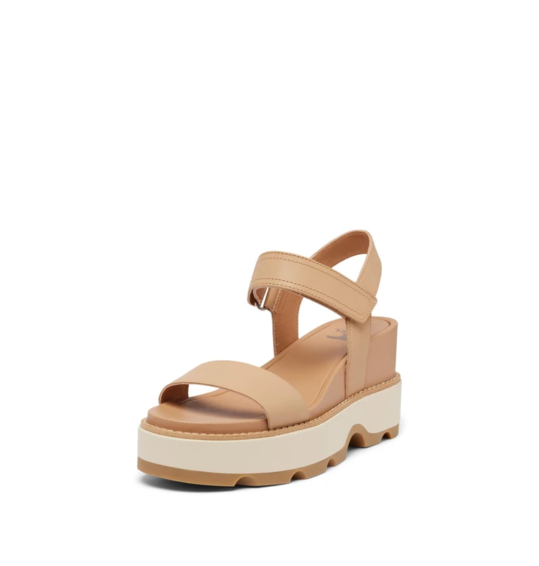 Sorel Women's Joanie IV Y Strap Wedge, Honest Beige/Bleached Ceramic, 6 UK - Image 1