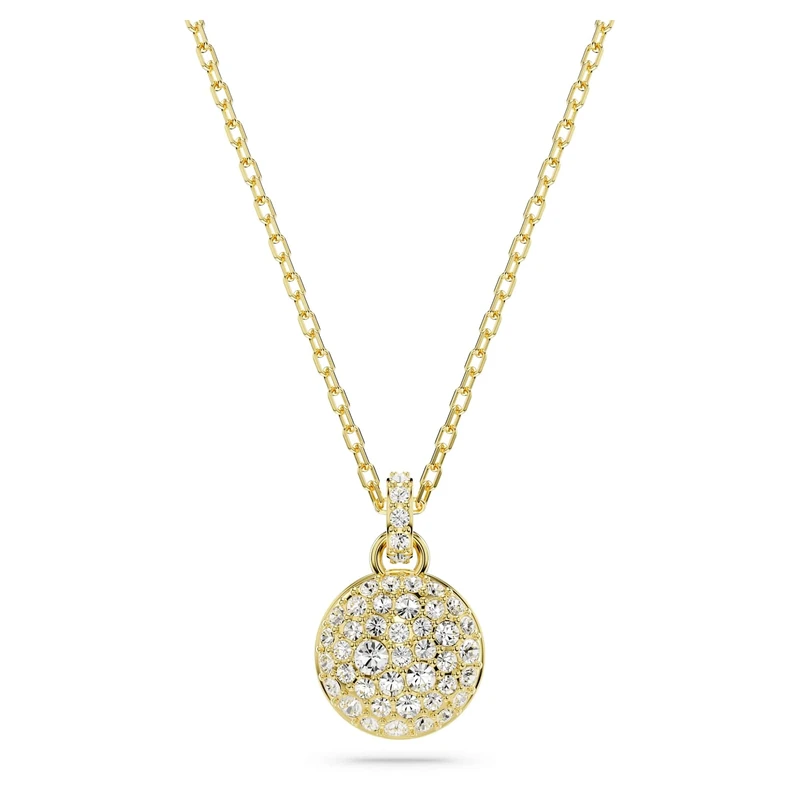 Swarovski Meteora pendant, White, Gold-tone plated