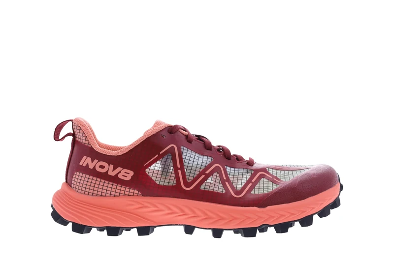 INOV8 Mudtalon Speed Women's Trail & Fell Running Shoe - Burgundy/Coral - 4.5 Precision