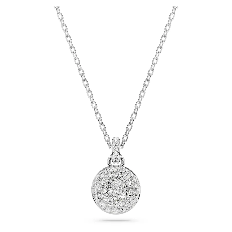 Swarovski Meteora pendant, White, Rhodium plated - Image 1