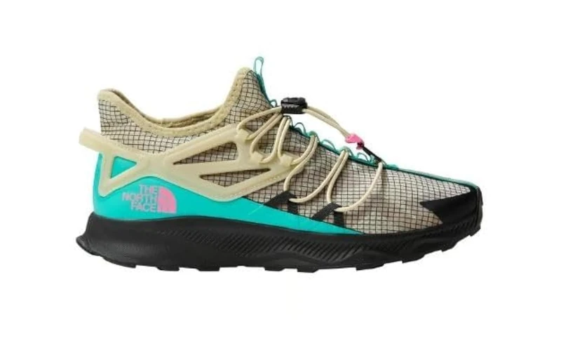 The North Face Oxeye Tech Trail Running Shoe Gravel/Geyser Aqua 7.5