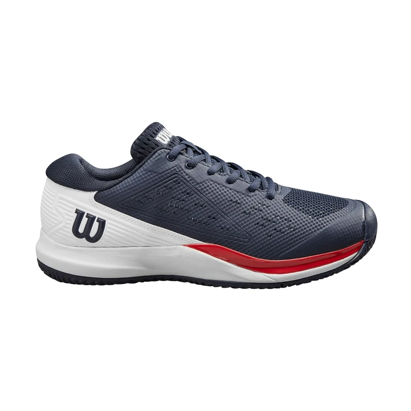 Wilson Rush Pro Ace Tennis Shoe, Men's, Size 11 1/2, Navy Blazer/White/Infrared