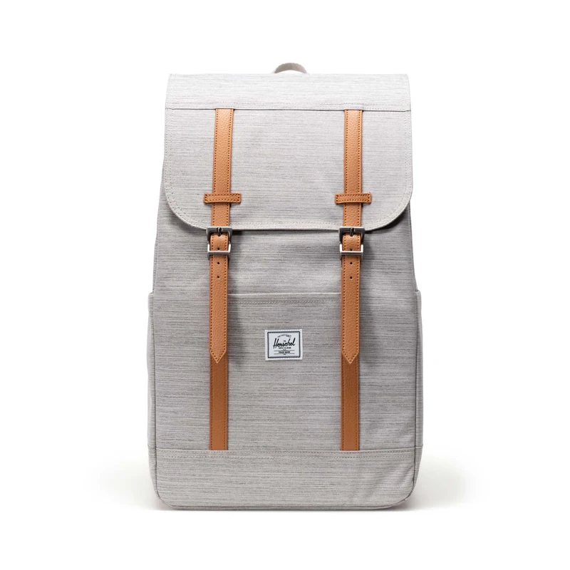 Herschel Unisex's Retreat Backpack, Light Grey Crosshatch, One Size