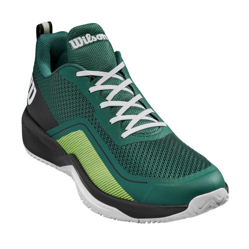 Wilson Rush Pro Lite Tennis Shoe, Men's, Size. 44, Evergreen/Black/White