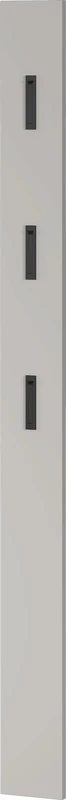 Germania Coat Rack Panel 3728-572, in Cashmere, with Three Fold-Out Metal Coat Hooks, 15 x 170 x 3 cm (W x H x D)