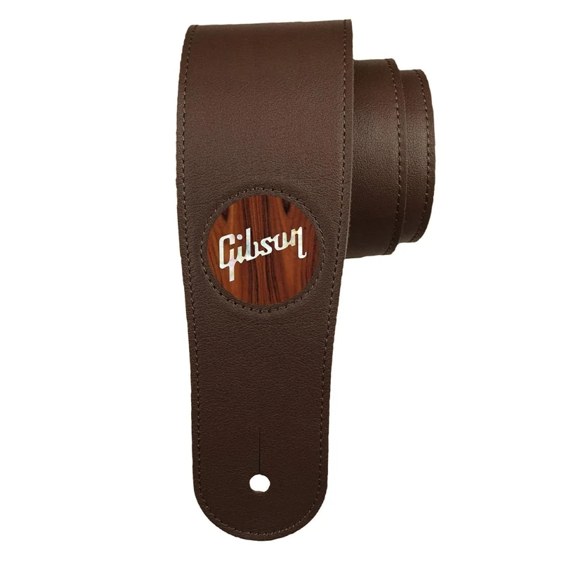 Gibson 2.5" Dark Chocolate Strap - Rosewood w/Gibson Pearl Logo