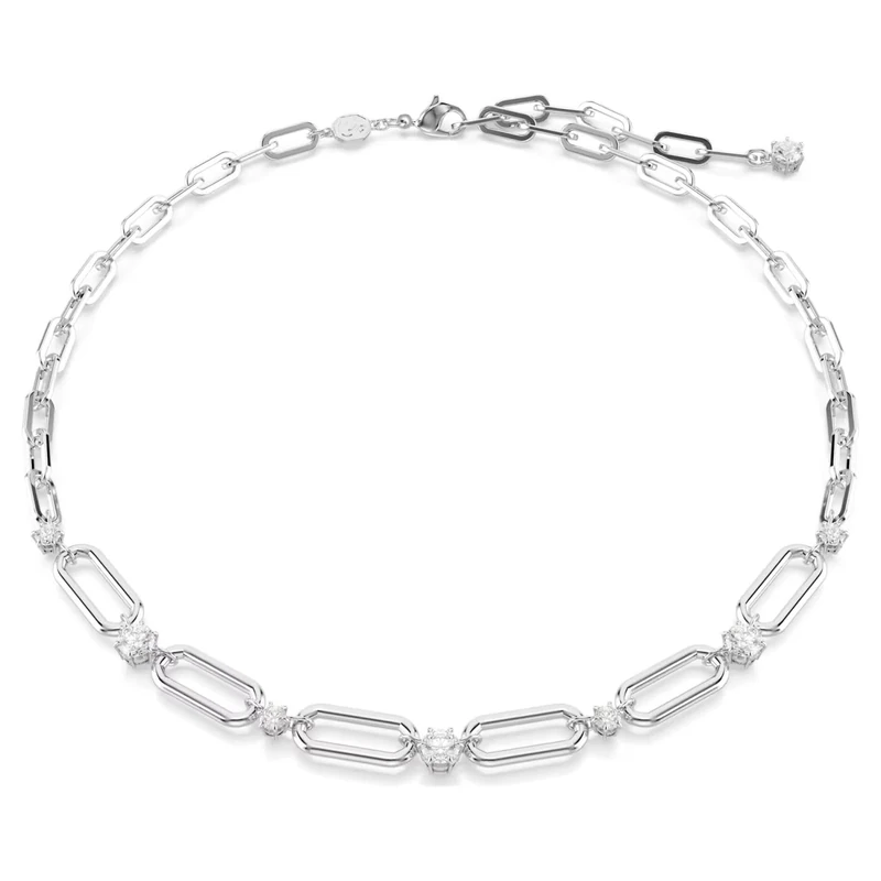 Swarovski Constella necklace, White, Rhodium plated