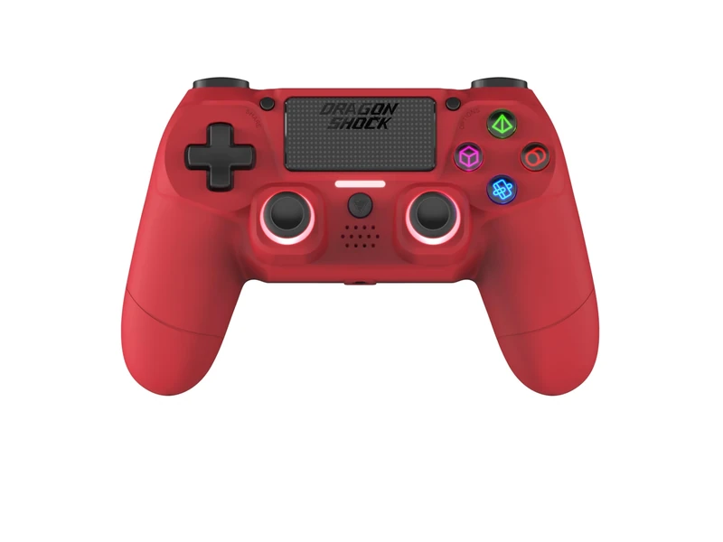 DragonShock - MIZAR BT Red Wireless Controller for PS4, PC and Mobile Devices
