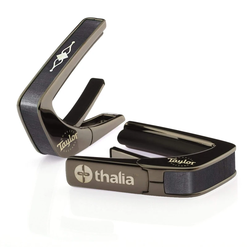 Taylor Black Chrome Finish Capo - 300 Series Gemstone Fingerboard Marker - Image 1