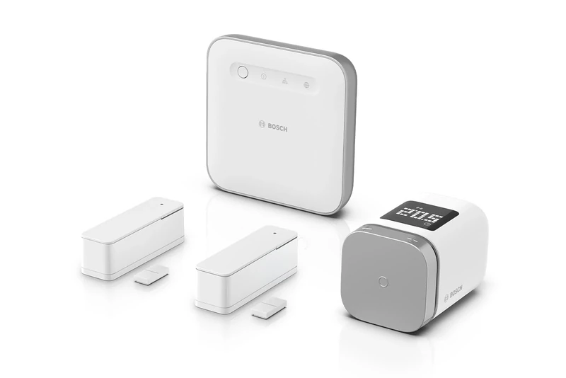 Bosch Smart Home indoor climate II starter kit, efficient climate control and energy-efficient heating, compatible with Apple Homekit, Amazon Alexa and Google Assistant