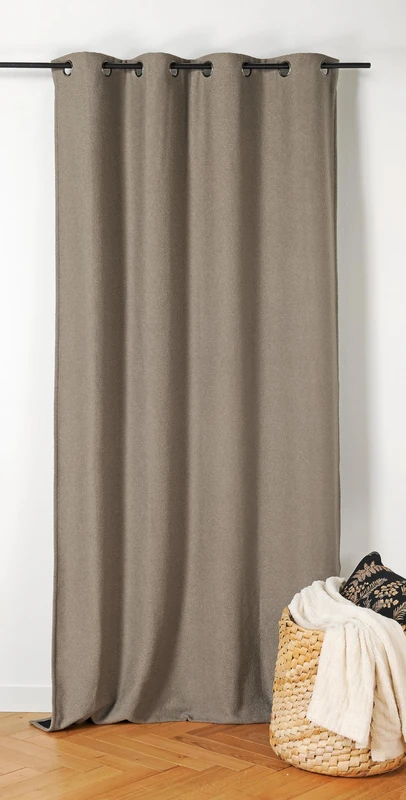 Linder Inuit Curtain with Eyelets 140 x 260 cm Taupe
