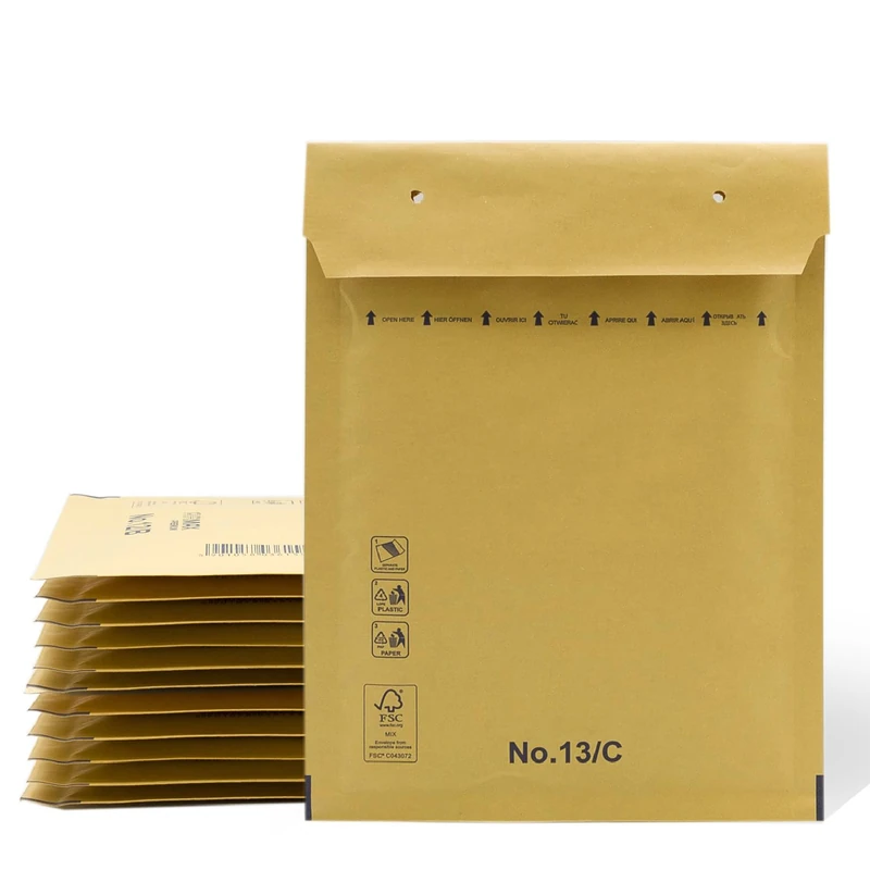 Padded Envelopes, Bubble Mailers, Kraft Bubble Padded Envelopes with Self-Seal Seal, Clothing Shipping Bags, Kraft Padded Envelopes - SIDI (150x215mm, 200 pcs) - Image 1