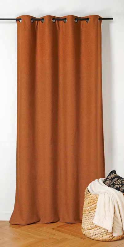 Linder Inuit TOMETTE Curtain with Eyelets Gun Barrel 140 x 260 cm