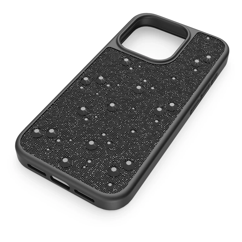 Swarovski High smartphone case, iPhone® 15 Pro, Black
