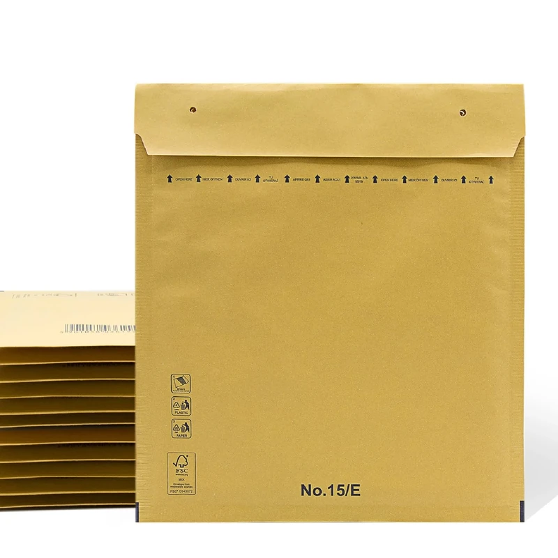 Padded Envelopes, Bubble Mailers, Kraft Bubble Padded Envelopes with Self-Seal Seal, Clothing Shipping Bags, Kraft Padded Envelopes - SIDI (220x260mm, 400 pcs)