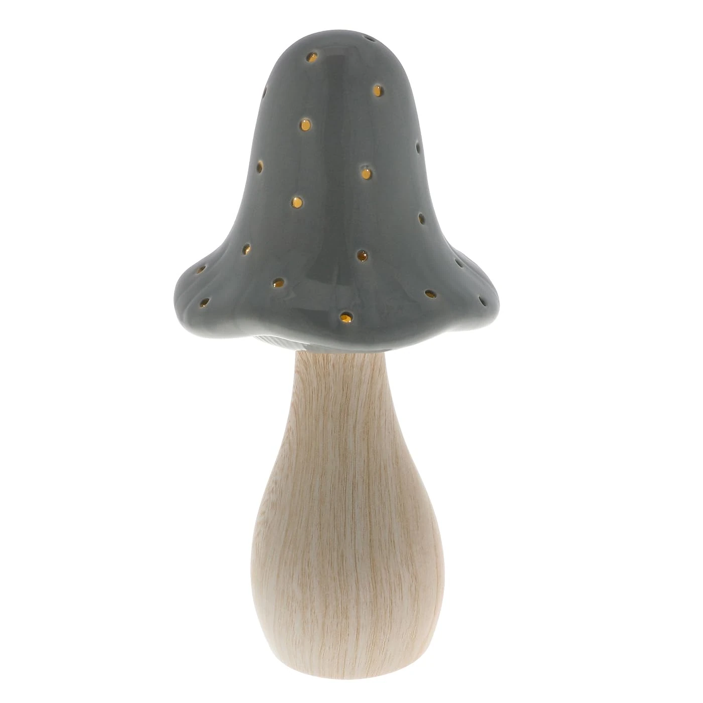 Shudehill Giftware Mushroom Glow Lamp - Grey, Pink, Green and More Colours and Sizes (Large Grey)