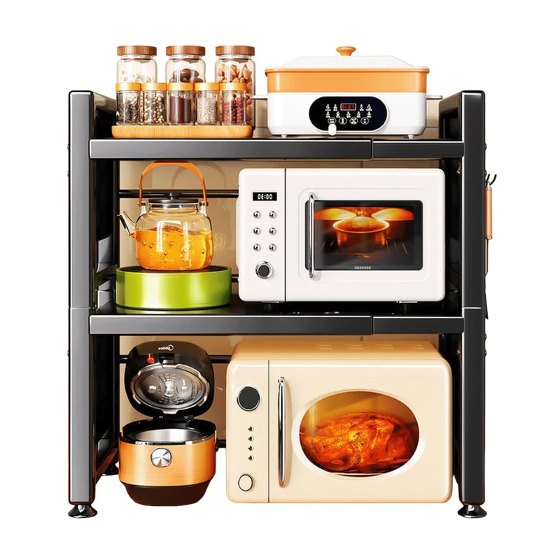 Three Tier Extendable Microwave Shelf joybos - Image 1