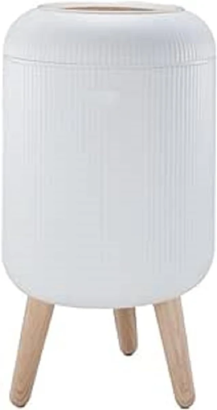 KITCHEN MOVE LIMO Touch 9L Freestanding Bathroom Bin Wood Colour - Image 1