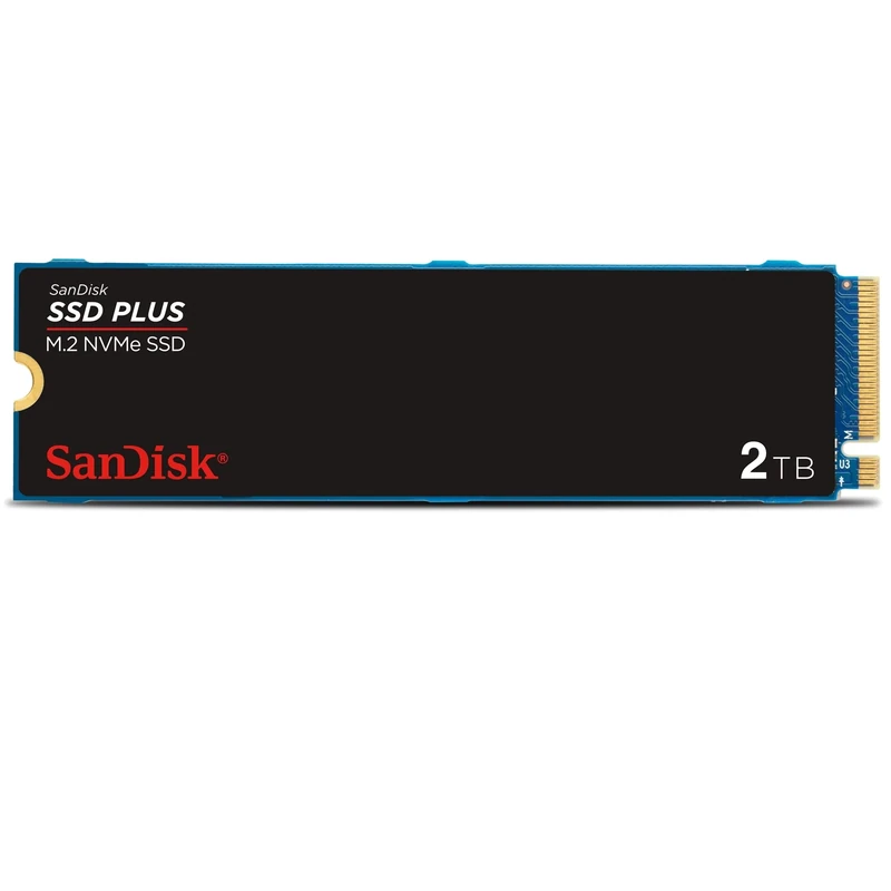 SanDisk Plus 2TB M.2 NVMe SSD, Internal PCIe Gen 3, M.2 2280, Easy Installation, 3 Year Warranty