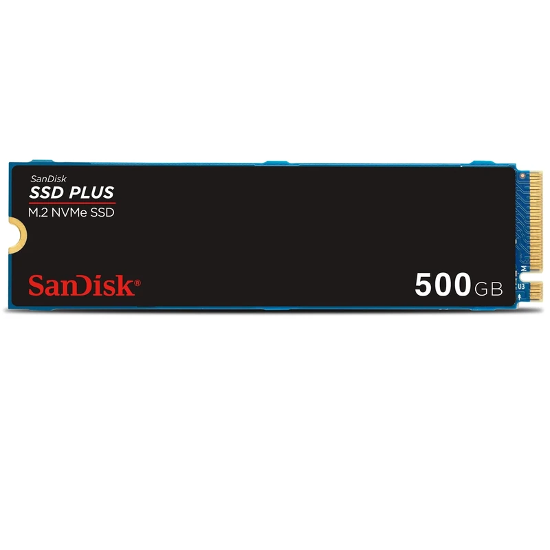 SanDisk SSD Plus 500GB, 2.5" SATA Internal SSD, Read speeds up to 545 MB/s, Write Speeds 505 MB/s, SATA III 6 GB/s