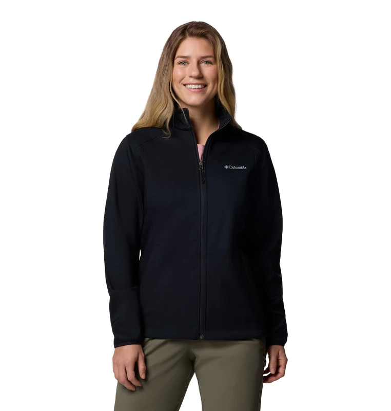 Columbia Women's Sweater Weather Full Zip 2, Full Zip Fleece Jacket, Black Heather, Large