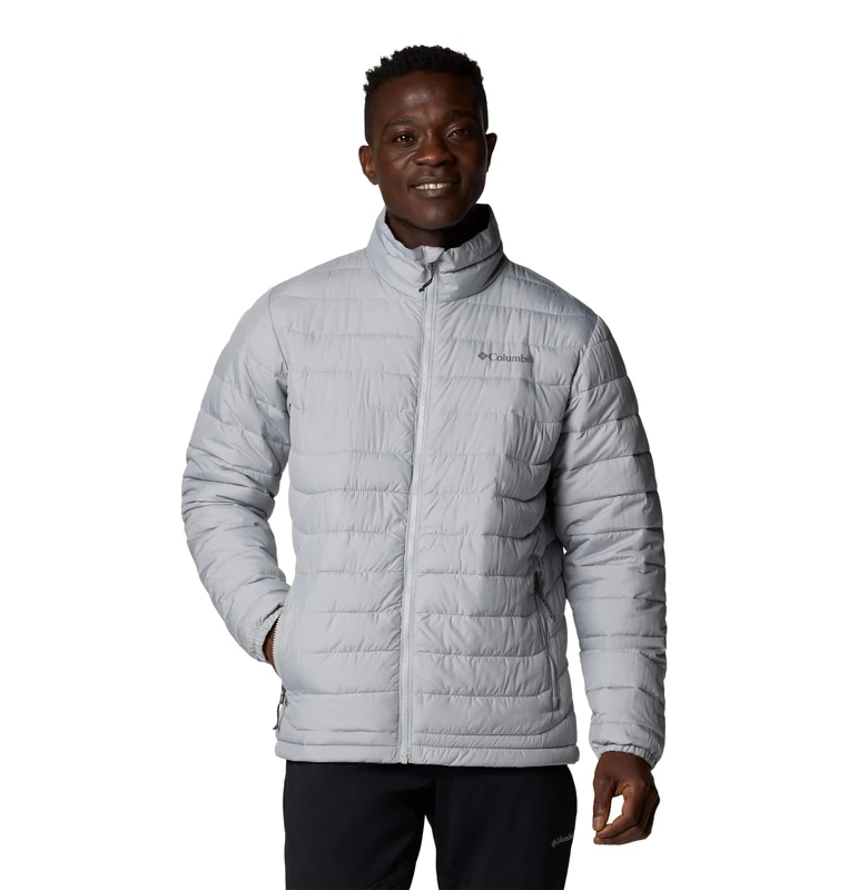 Columbia Men's Powder Lite 2 Jacket, Puffer Jacket, Columbia Grey, Large