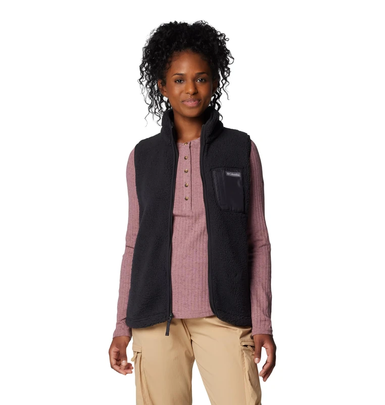 Columbia Women's West Bend Vest 2, Fleece Gilet Vest, Black, Large