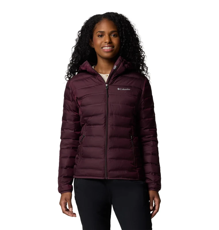 Columbia Women's Lake 22 2 Down Hooded Jacket, Hooded Puffer Down Jacket, Moonvista, Medium