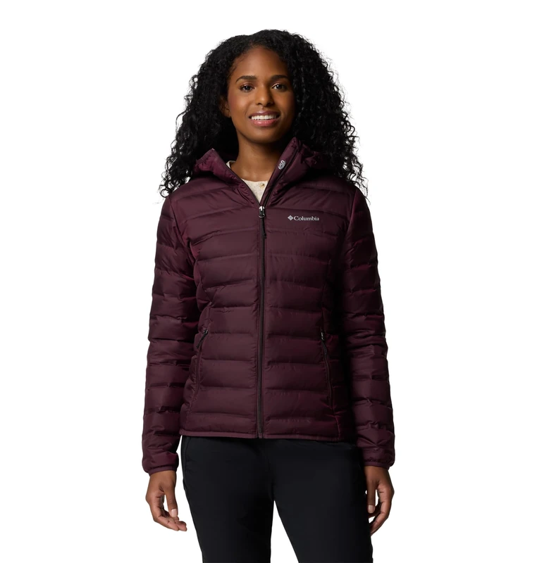 Columbia Women's Lake 22 2 Down Hooded Jacket, Hooded Puffer Down Jacket, Moonvista, Small